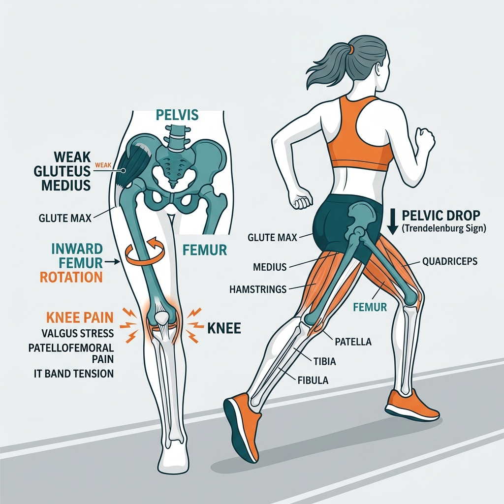 Weak Glute Medius Chain Reaction