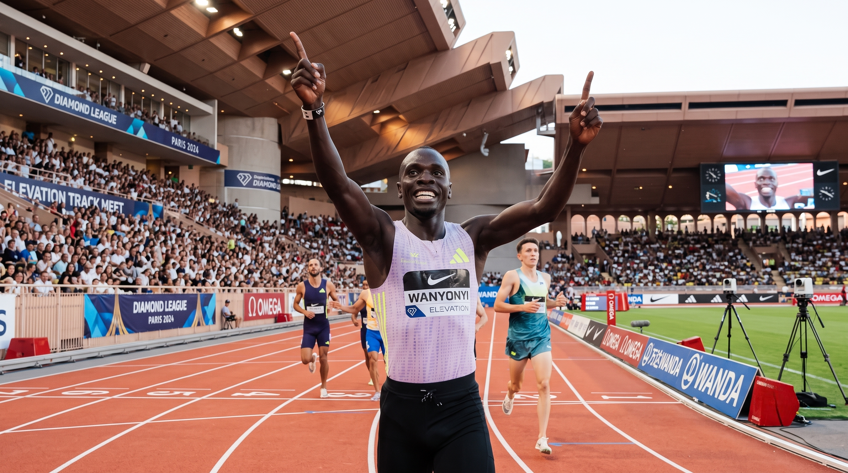 Emmanuel Wanyonyi 1000m world record 2:11.83 Monaco Diamond League 2026